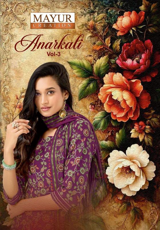 Mayur anarkali vol-3 anarkali designer kurti wholesalers in park street kolkata